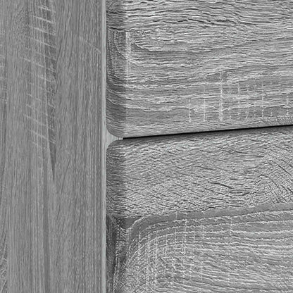 vidaXL Bedside Cabinet Grey Sonoma 43 x 41 x 66.5 cm Engineered Wood
