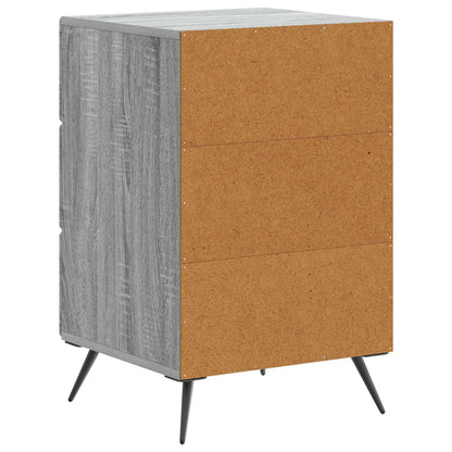 vidaXL Bedside Cabinet Grey Sonoma 43 x 41 x 66.5 cm Engineered Wood
