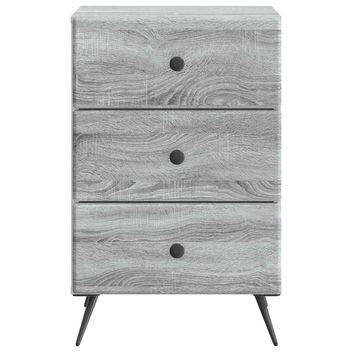 vidaXL Bedside Cabinet Grey Sonoma 43 x 41 x 66.5 cm Engineered Wood