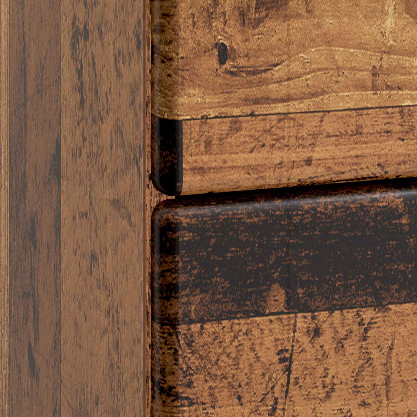 vidaXL Bedside Cabinet Old Wood 43 x 41 x 66.5 cm Engineered Wood