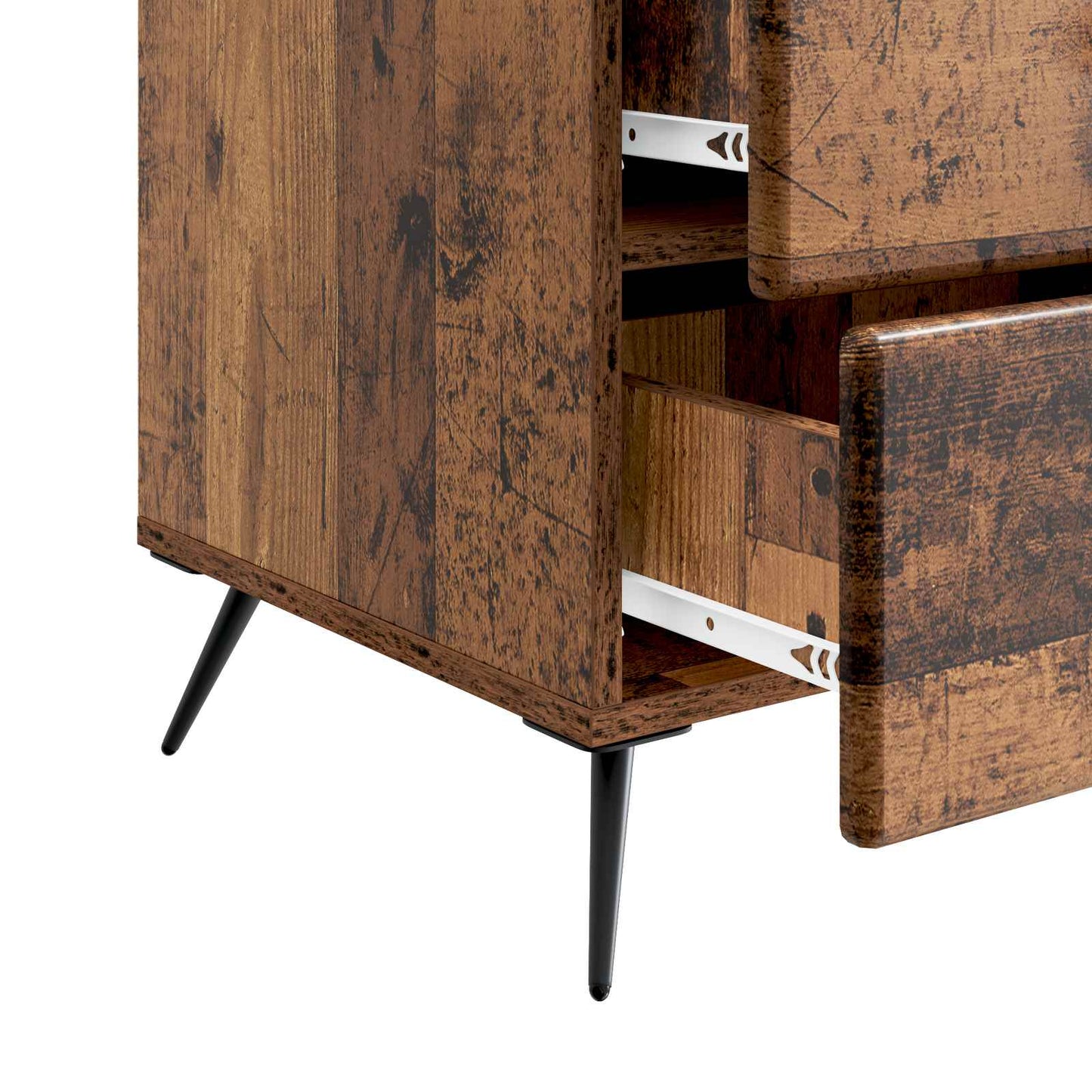 vidaXL Bedside Cabinet Old Wood 43 x 41 x 66.5 cm Engineered Wood