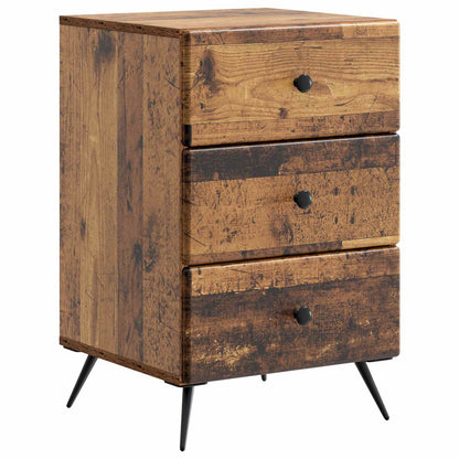 vidaXL Bedside Cabinet Old Wood 43 x 41 x 66.5 cm Engineered Wood