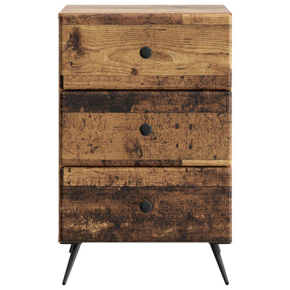 vidaXL Bedside Cabinet Old Wood 43 x 41 x 66.5 cm Engineered Wood