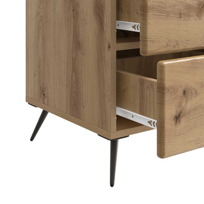 vidaXL Bedside Cabinet Artisan Oak 43 x 41 x 66.5 cm Engineered Wood