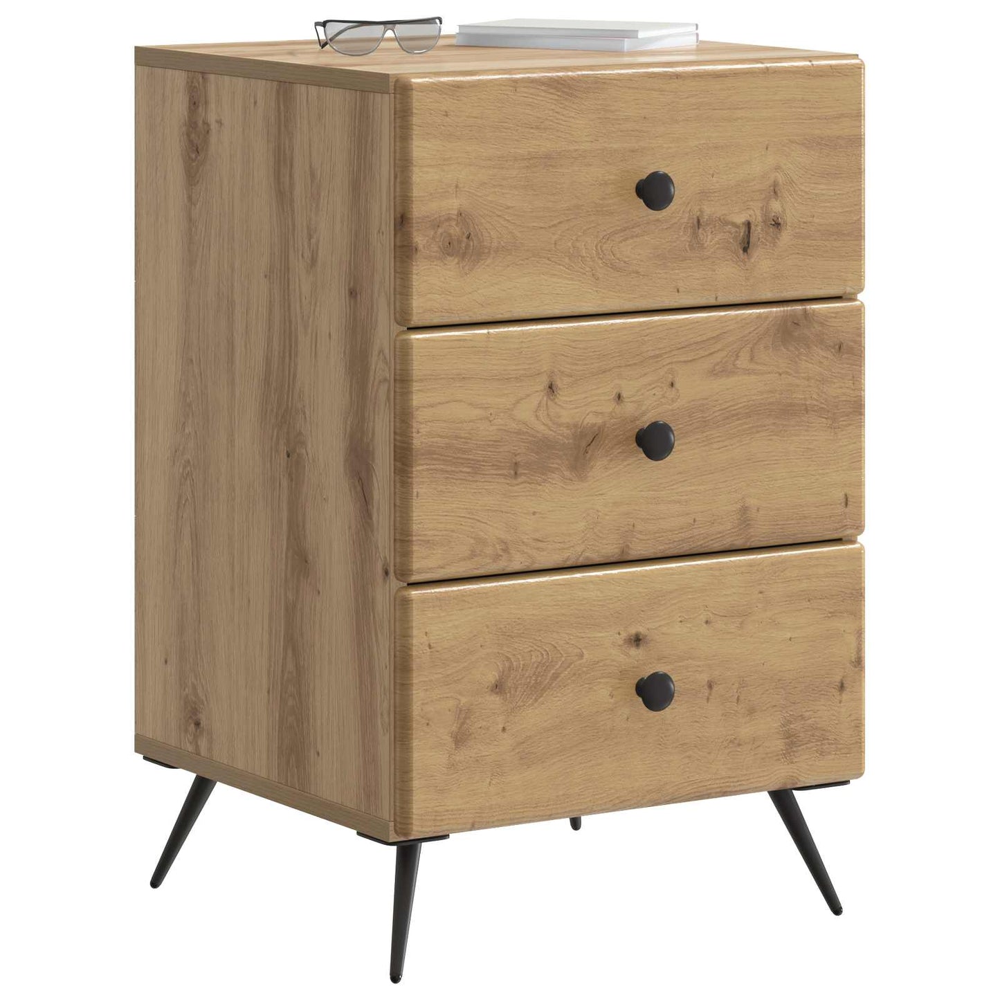 vidaXL Bedside Cabinet Artisan Oak 43 x 41 x 66.5 cm Engineered Wood