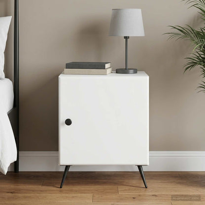 vidaXL Bedside Cabinet White 43 x 34.5 x 50 cm Engineered Wood