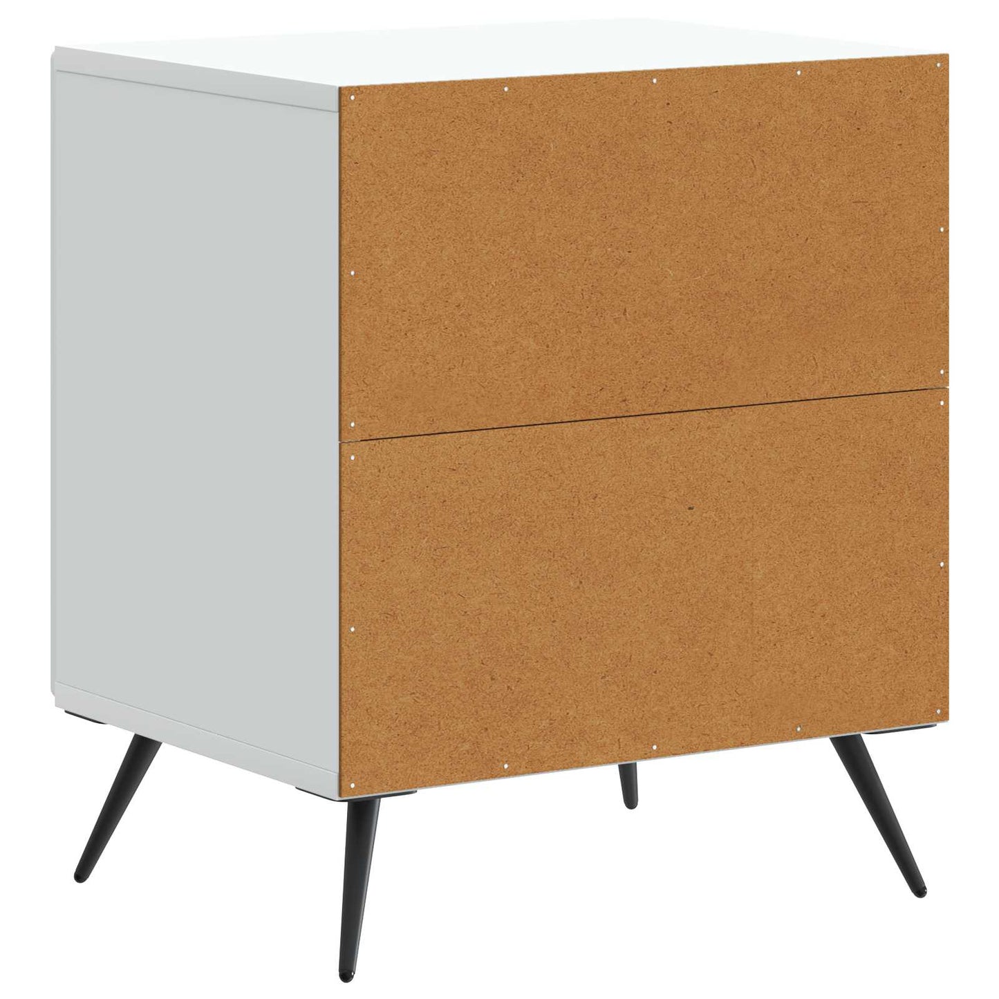 vidaXL Bedside Cabinet White 43 x 34.5 x 50 cm Engineered Wood