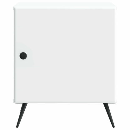 vidaXL Bedside Cabinet White 43 x 34.5 x 50 cm Engineered Wood