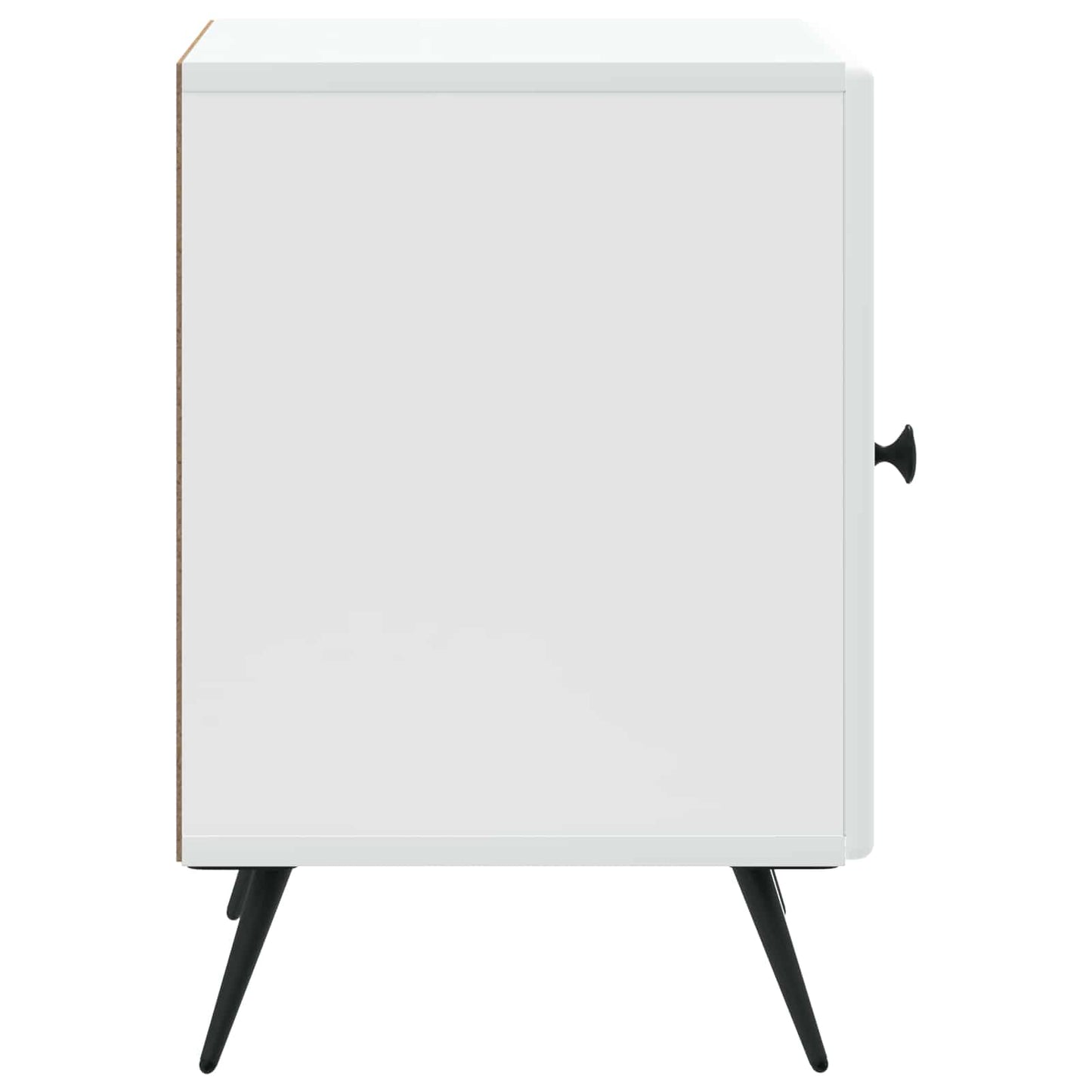 vidaXL Bedside Cabinet White 43 x 34.5 x 50 cm Engineered Wood