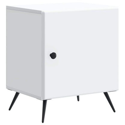vidaXL Bedside Cabinet 2 pcs White 43 x 34.5 x 50 cm Engineered Wood