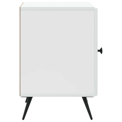 vidaXL Bedside Cabinet 2 pcs White 43 x 34.5 x 50 cm Engineered Wood