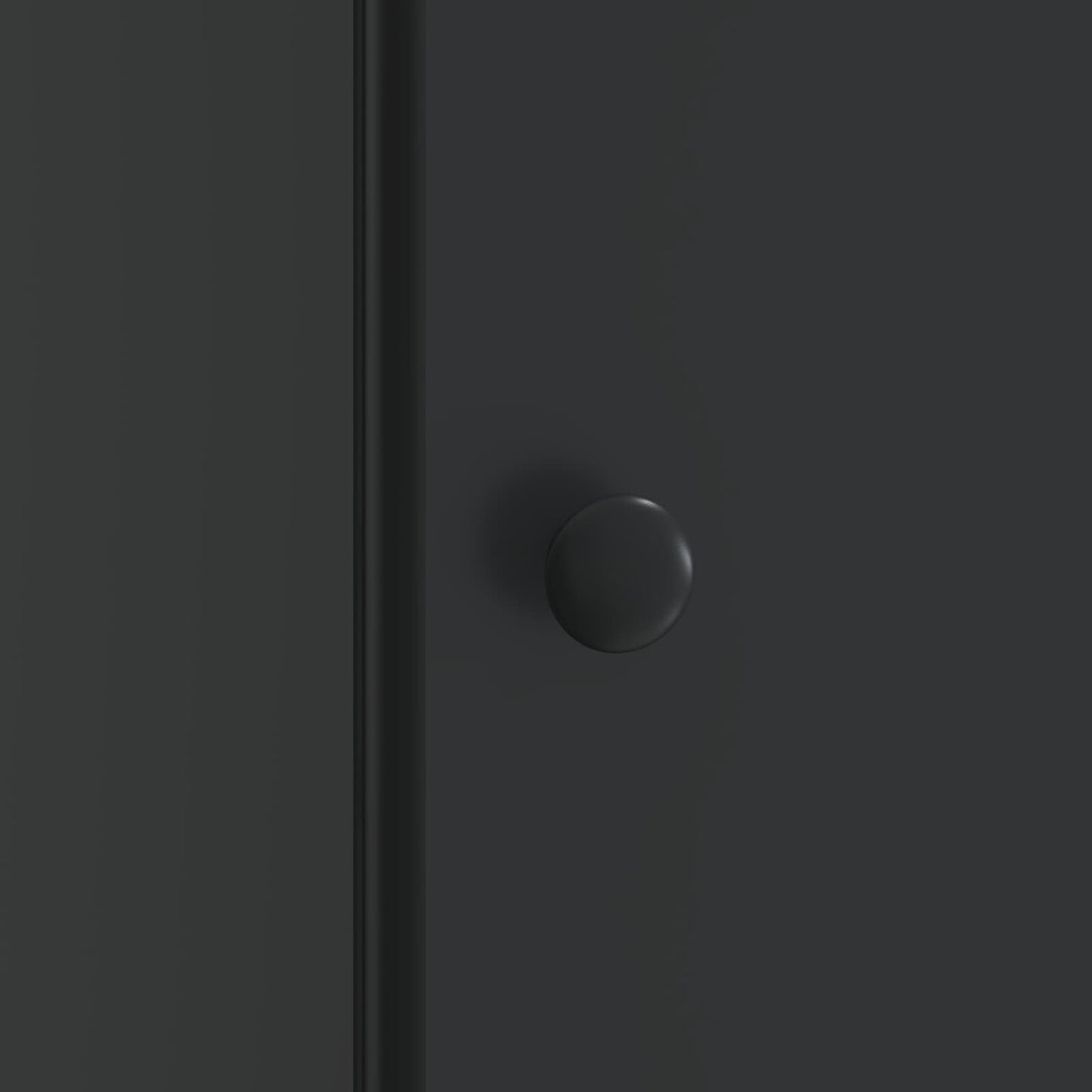 vidaXL Bedside Cabinet Black 43 x 34.5 x 50 cm Engineered Wood