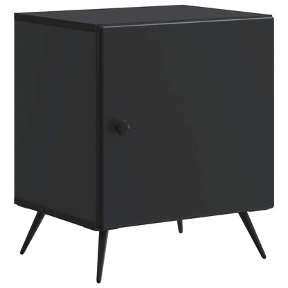 vidaXL Bedside Cabinet 2 pcs Black 43 x 34.5 x 50 cm Engineered Wood