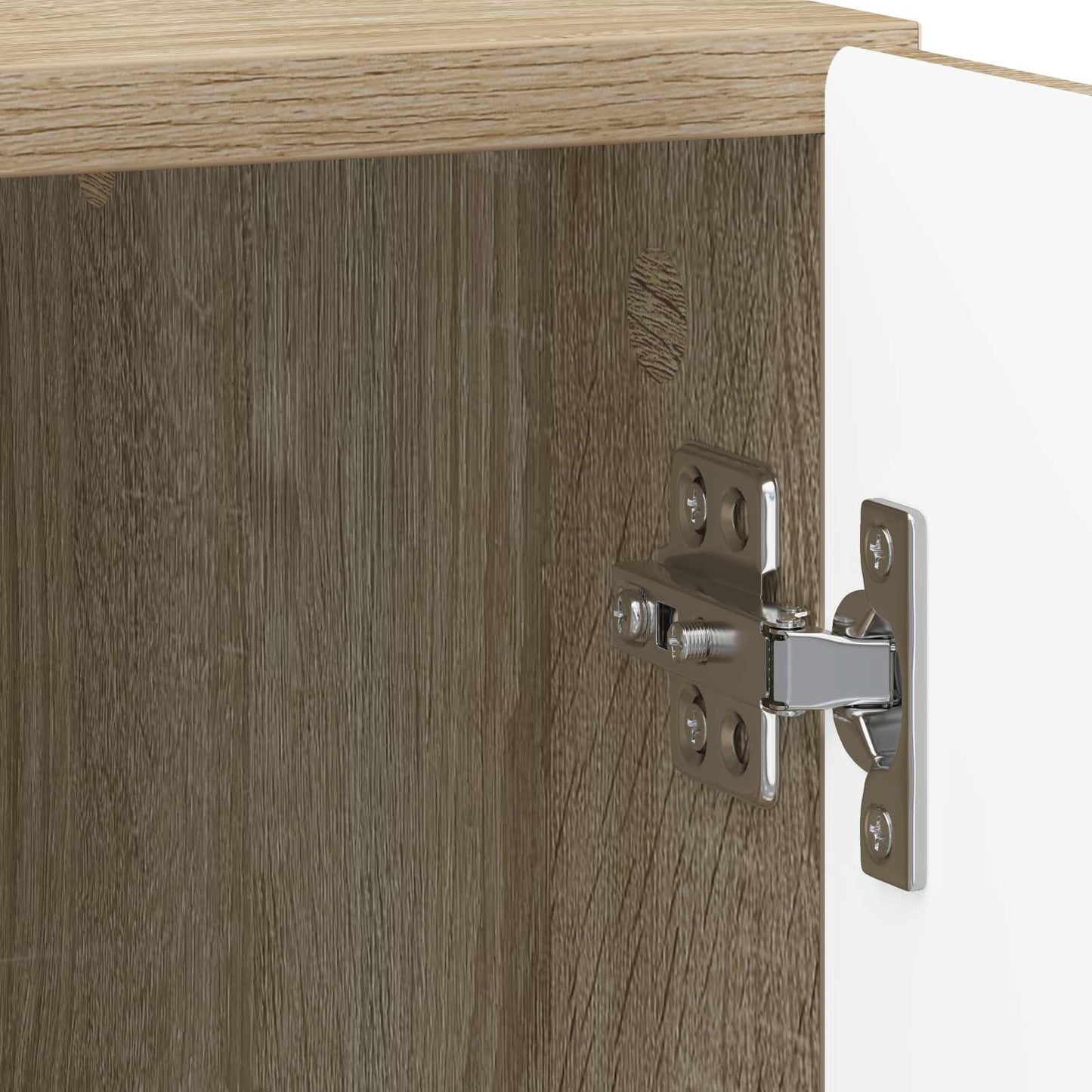 vidaXL Bedside Cabinet Sonoma Oak 43 x 34.5 x 50 cm Engineered Wood