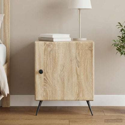 vidaXL Bedside Cabinet Sonoma Oak 43 x 34.5 x 50 cm Engineered Wood