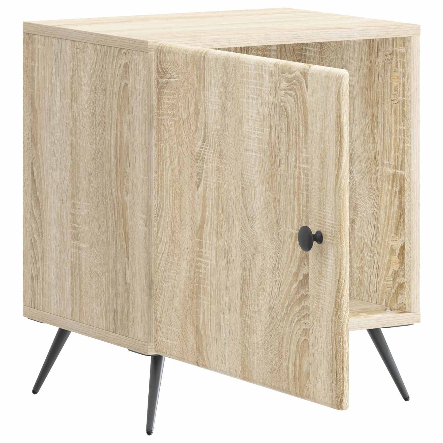 vidaXL Bedside Cabinet Sonoma Oak 43 x 34.5 x 50 cm Engineered Wood
