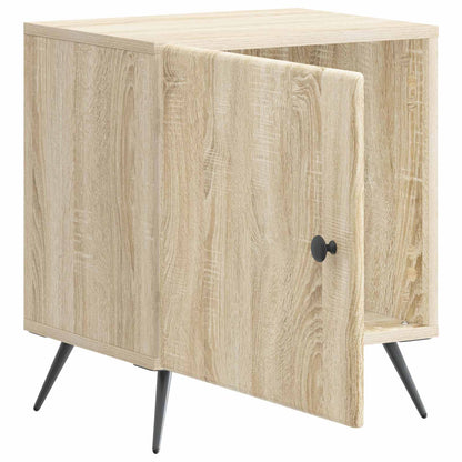 vidaXL Bedside Cabinet Sonoma Oak 43 x 34.5 x 50 cm Engineered Wood