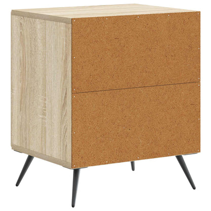 vidaXL Bedside Cabinet Sonoma Oak 43 x 34.5 x 50 cm Engineered Wood
