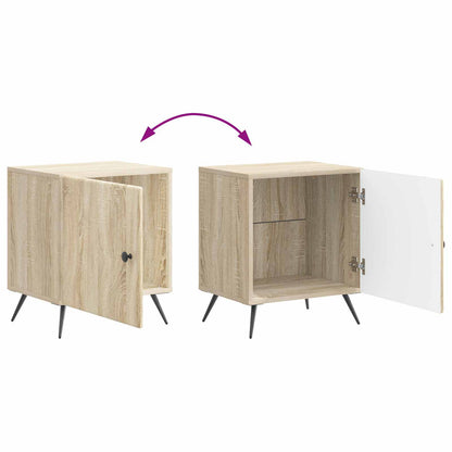 vidaXL Bedside Cabinet Sonoma Oak 43 x 34.5 x 50 cm Engineered Wood