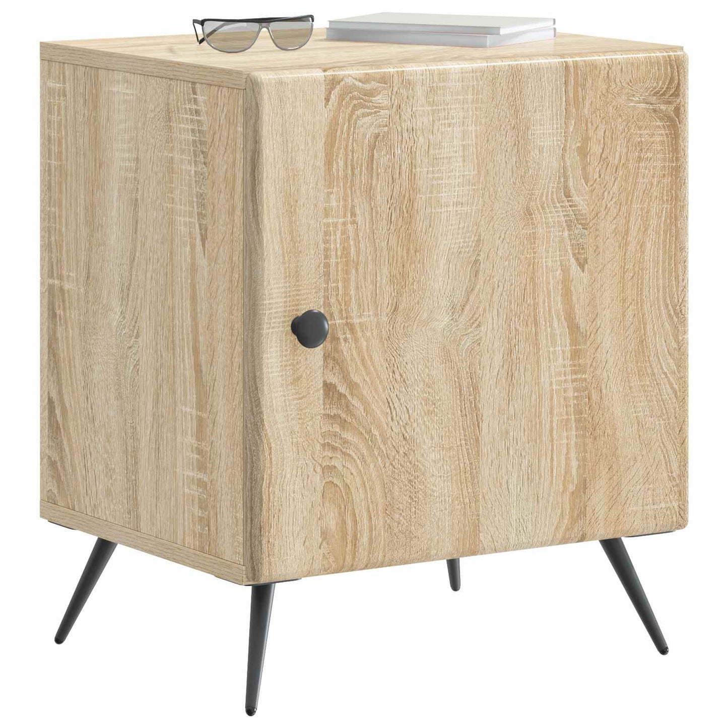 vidaXL Bedside Cabinet Sonoma Oak 43 x 34.5 x 50 cm Engineered Wood