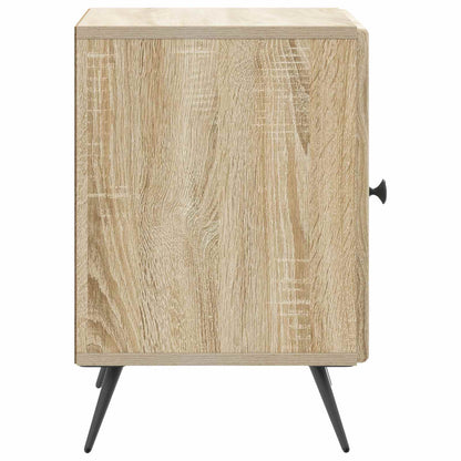 vidaXL Bedside Cabinet Sonoma Oak 43 x 34.5 x 50 cm Engineered Wood