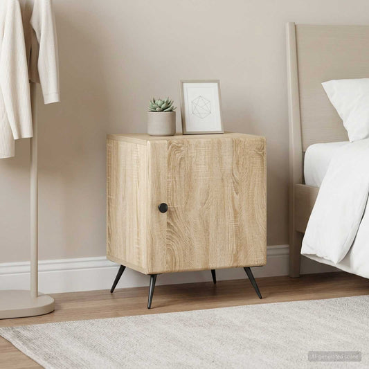 vidaXL Bedside Cabinet 2 pcs Sonoma Oak 43 x 34.5 x 50 cm