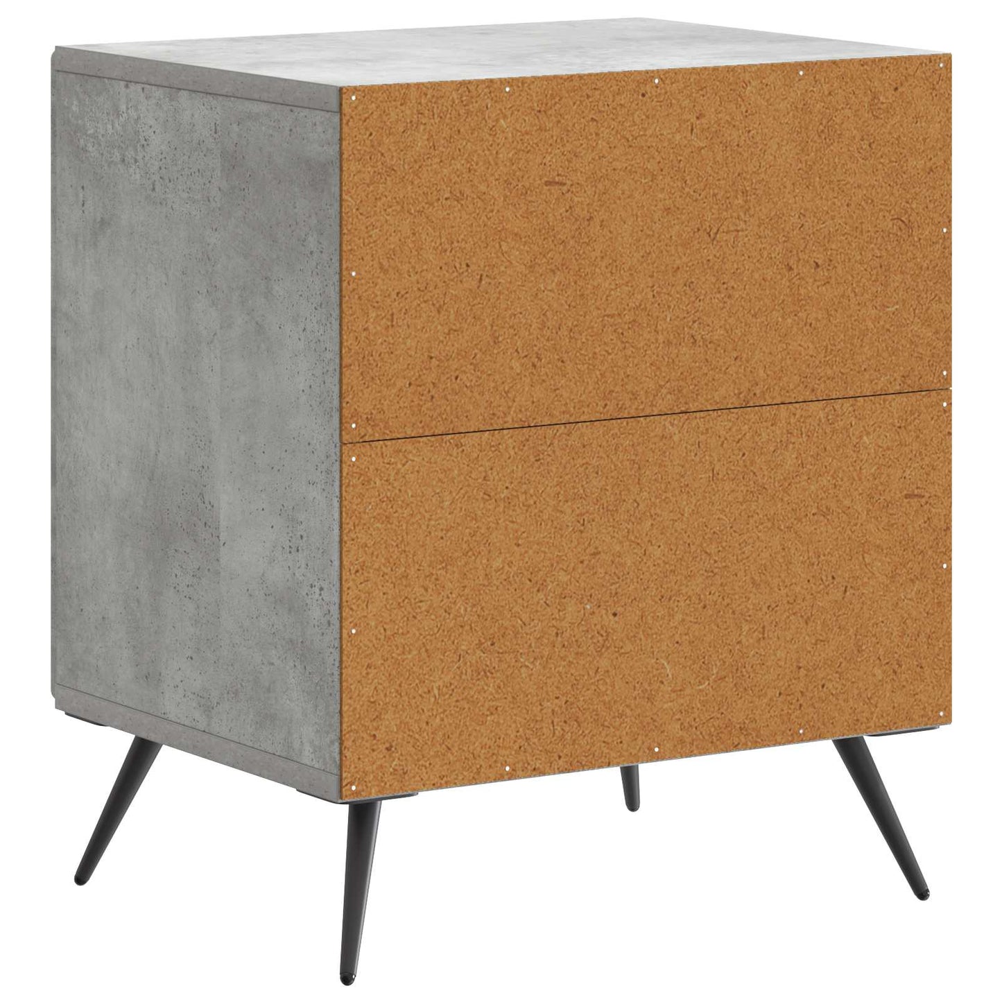 vidaXL Bedside Cabinet Concrete Grey 43 x 34.5 x 50 cm Engineered Wood
