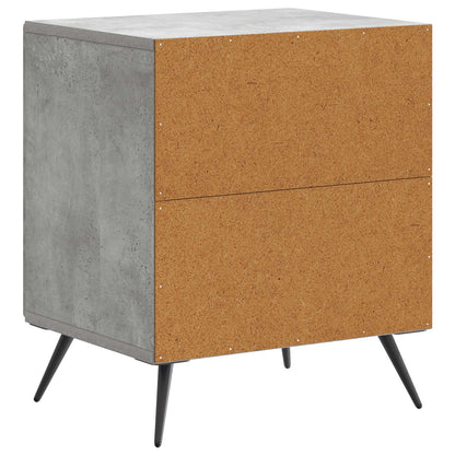 vidaXL Bedside Cabinet Concrete Grey 43 x 34.5 x 50 cm Engineered Wood