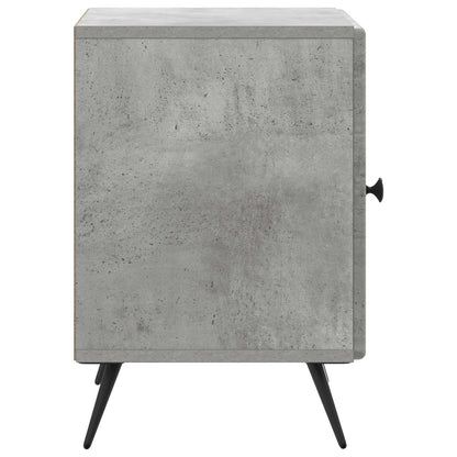 vidaXL Bedside Cabinet Concrete Grey 43 x 34.5 x 50 cm Engineered Wood