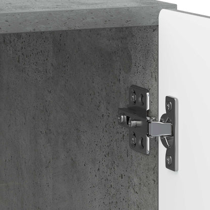 vidaXL Bedside Cabinet 2 pcs Concrete Grey 43 x 34.5 x 50 cm