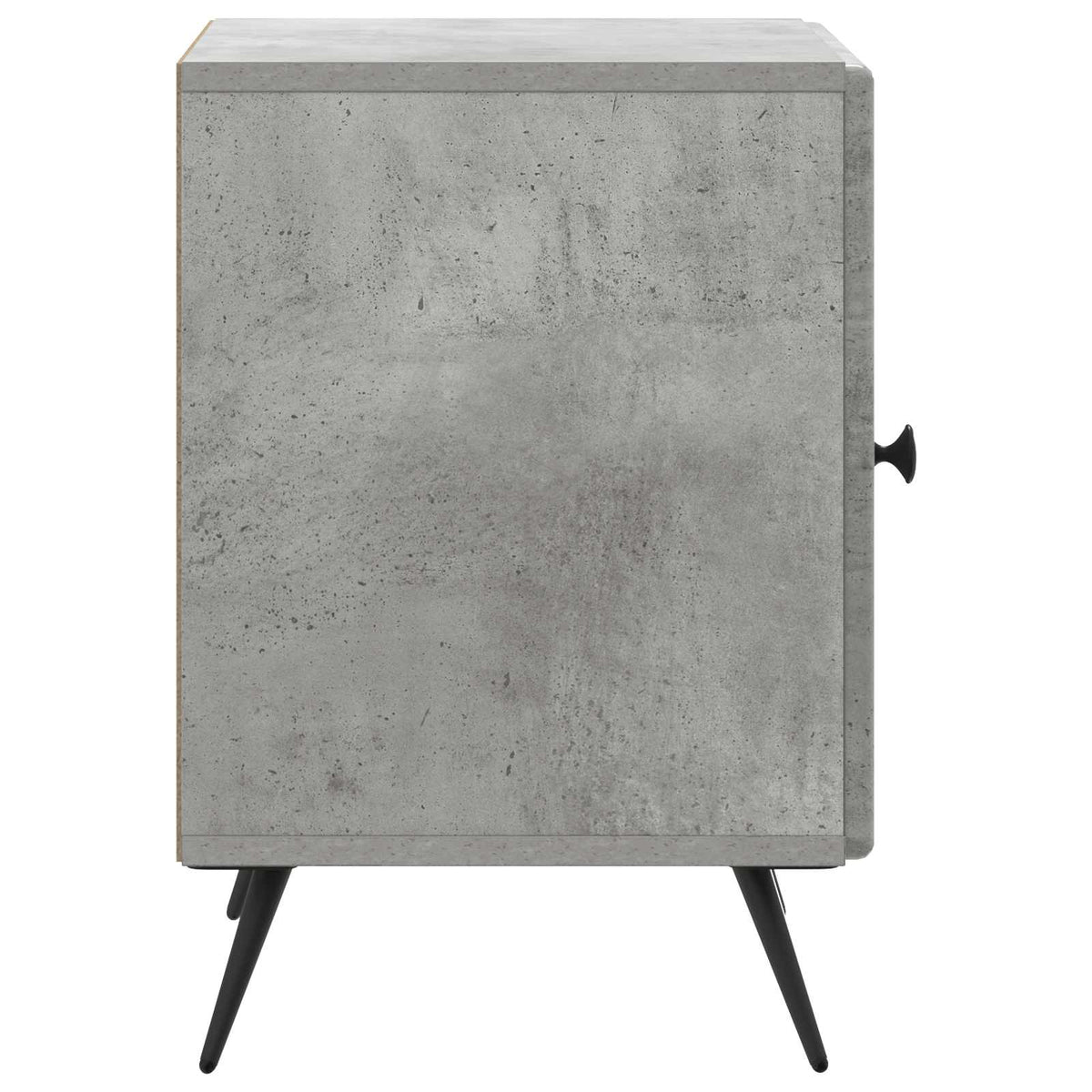 vidaXL Bedside Cabinet 2 pcs Concrete Grey 43 x 34.5 x 50 cm