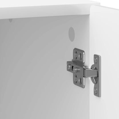 vidaXL Bedside Cabinet 2 pcs High Gloss White 43 x 34.5 x 50 cm