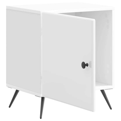 vidaXL Bedside Cabinet 2 pcs High Gloss White 43 x 34.5 x 50 cm