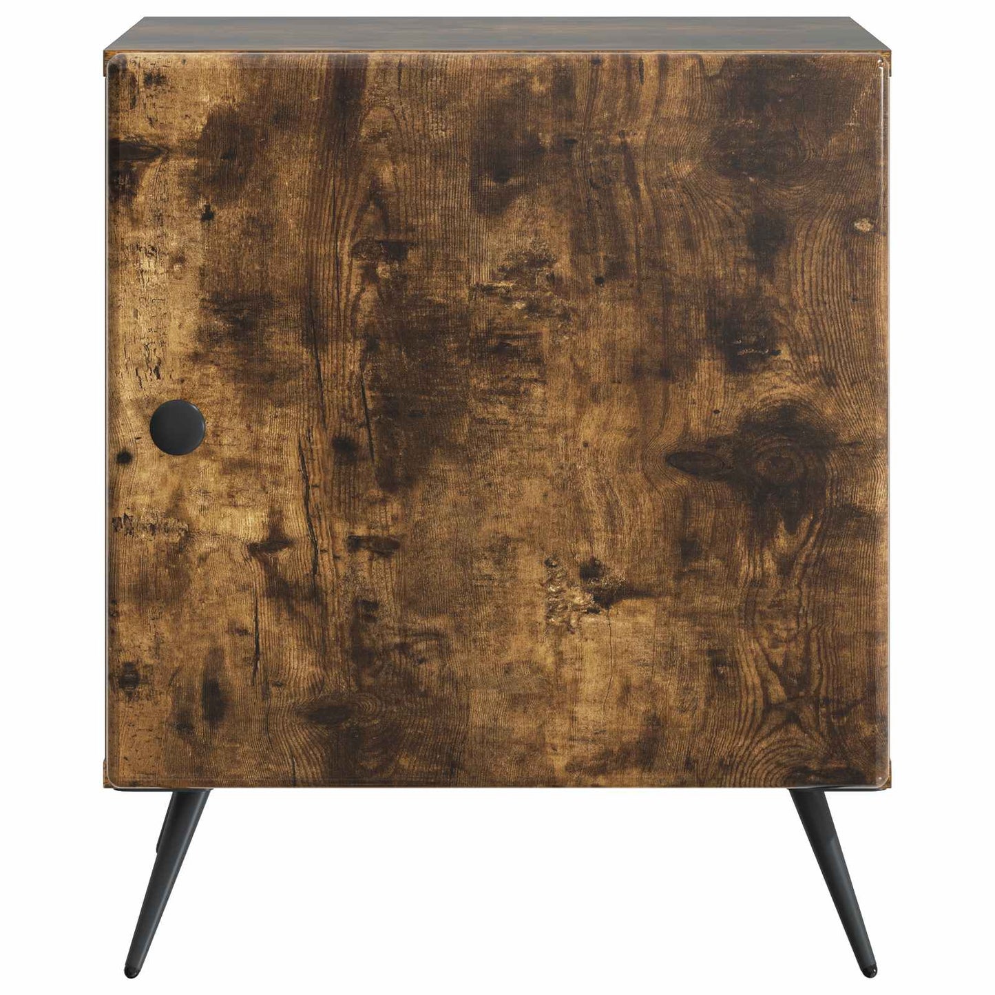 vidaXL Bedside Cabinet Smoked Oak 43 x 34.5 x 50 cm Engineered Wood