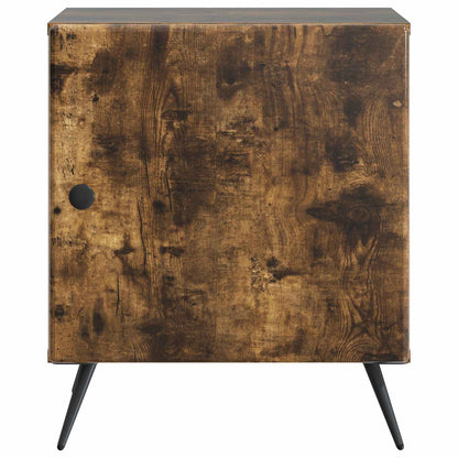 vidaXL Bedside Cabinet Smoked Oak 43 x 34.5 x 50 cm Engineered Wood