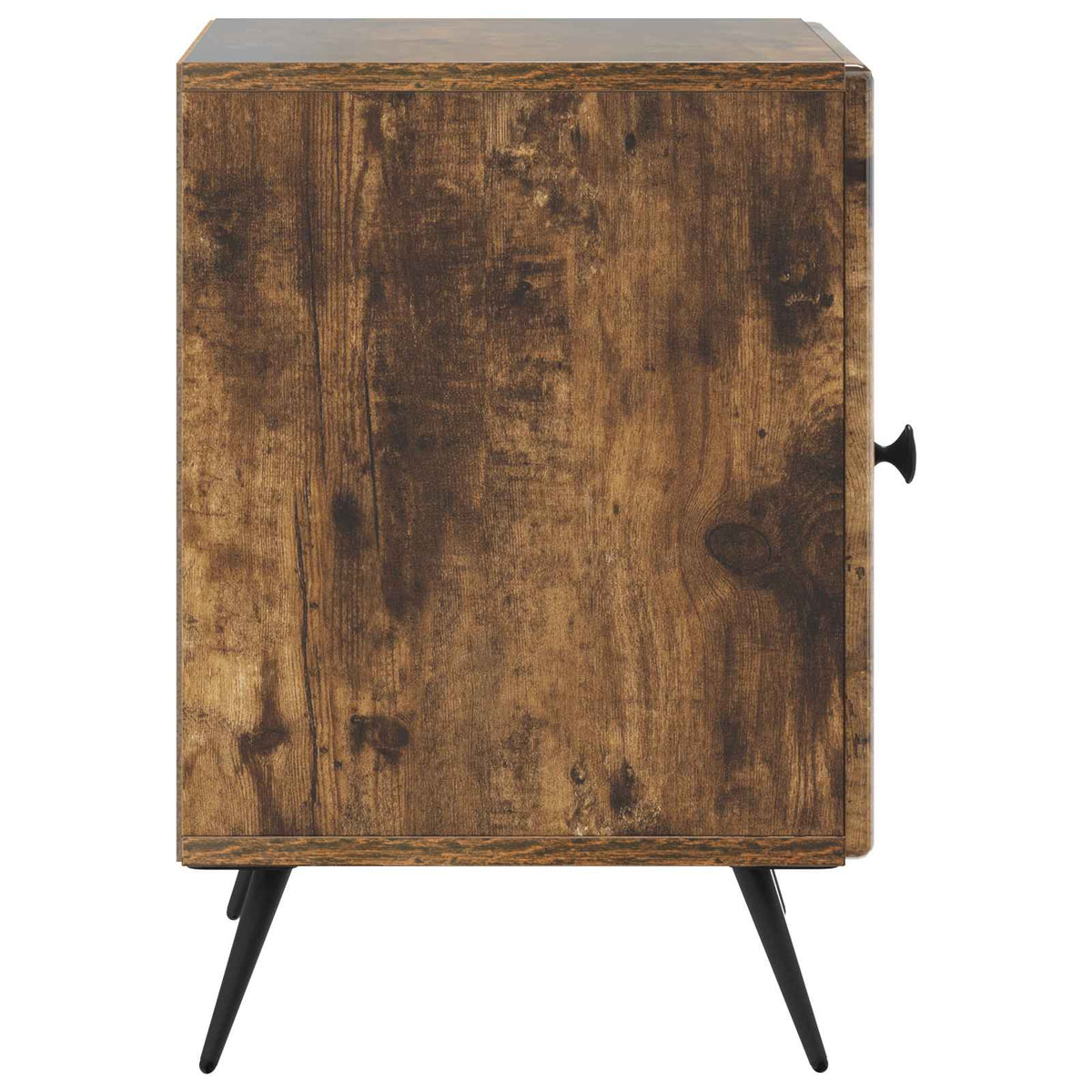 vidaXL Bedside Cabinet Smoked Oak 43 x 34.5 x 50 cm Engineered Wood