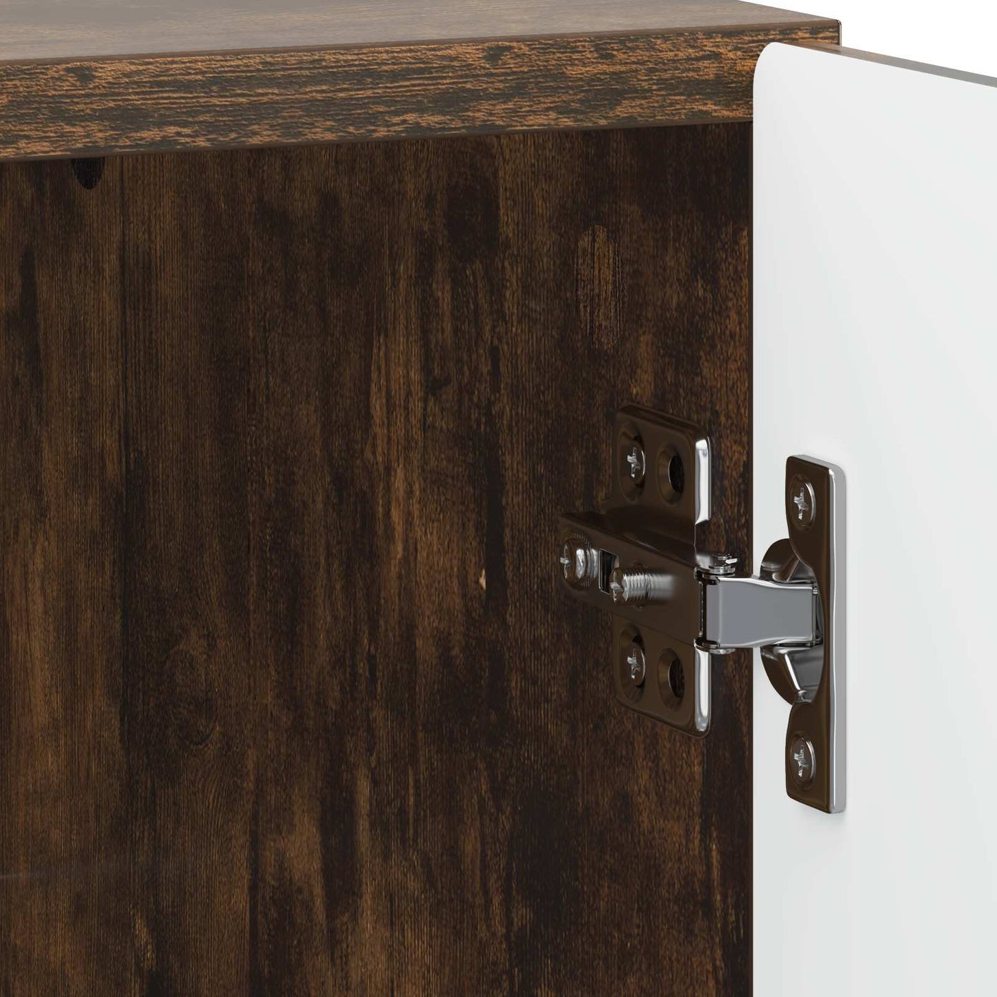 vidaXL Bedside Cabinet 2 pcs Smoked Oak 43 x 34.5 x 50 cm