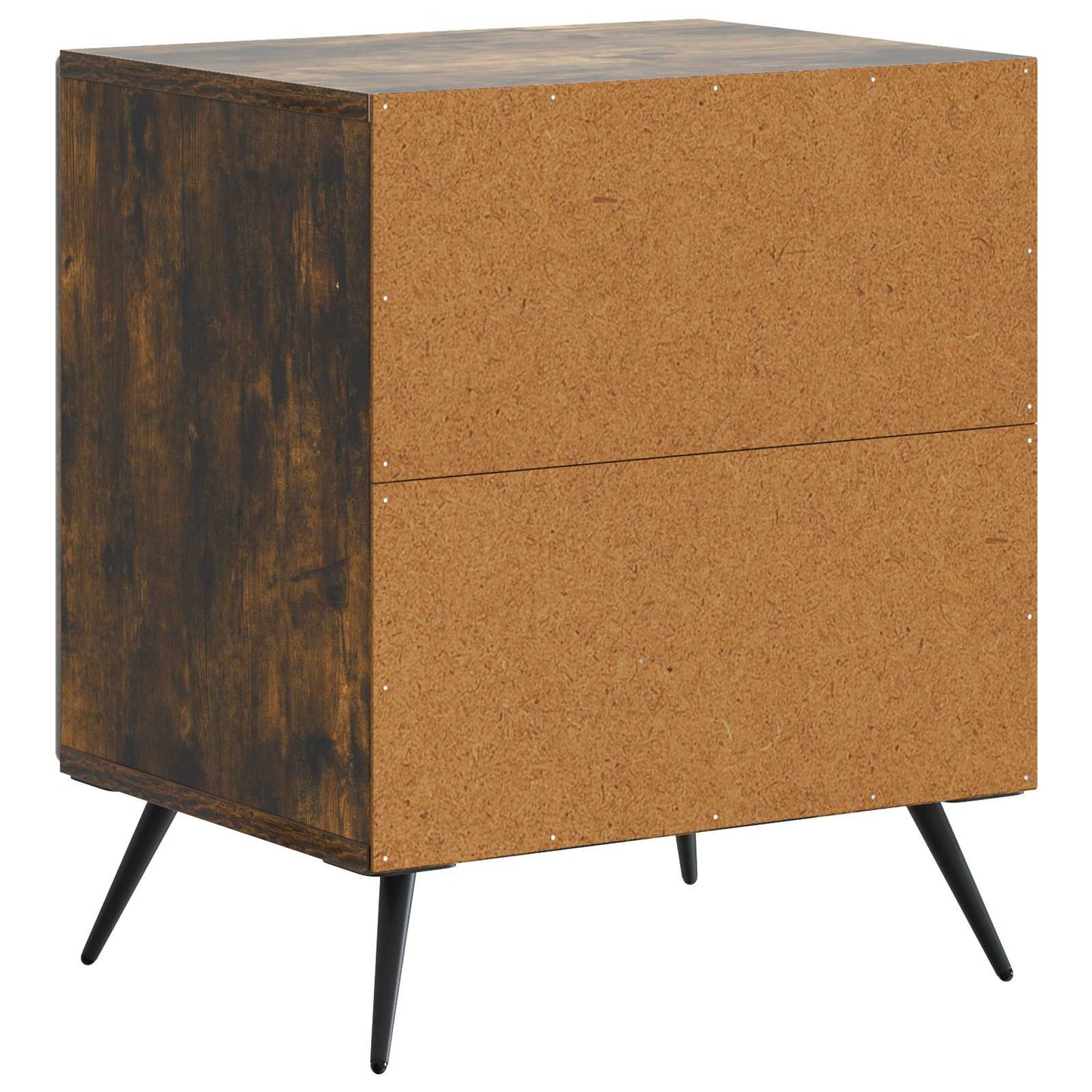 vidaXL Bedside Cabinet 2 pcs Smoked Oak 43 x 34.5 x 50 cm