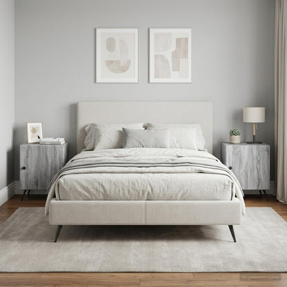 vidaXL Bedside Cabinet 2 pcs Grey Sonoma 43 x 34.5 x 50 cm