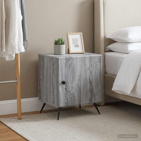 vidaXL Bedside Cabinet 2 pcs Grey Sonoma 43 x 34.5 x 50 cm