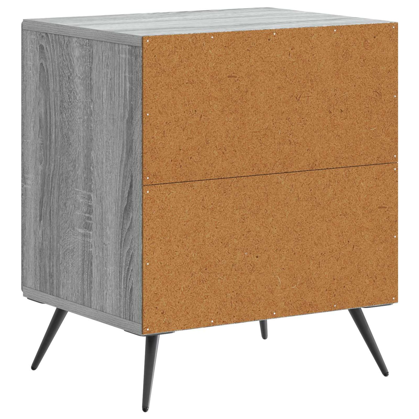 vidaXL Bedside Cabinet 2 pcs Grey Sonoma 43 x 34.5 x 50 cm