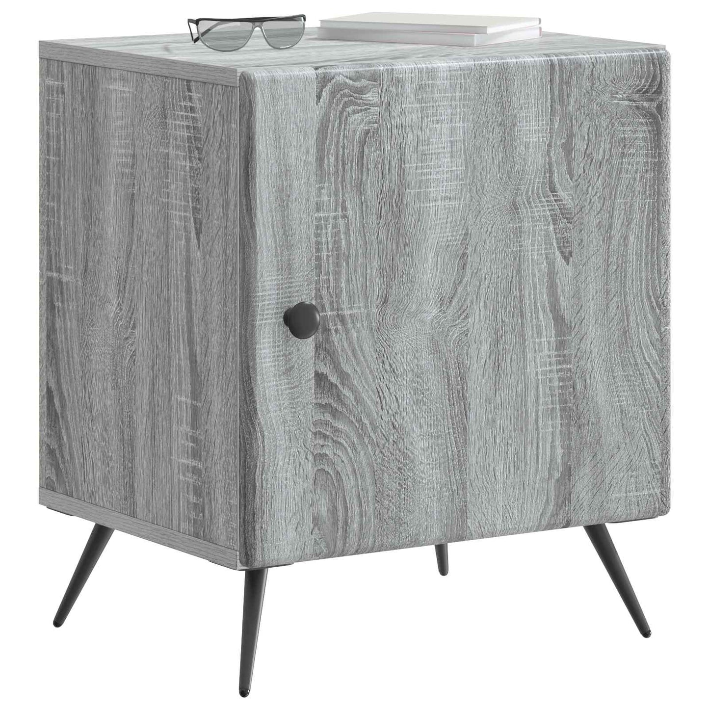 vidaXL Bedside Cabinet 2 pcs Grey Sonoma 43 x 34.5 x 50 cm