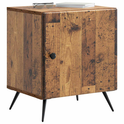 vidaXL Bedside Cabinet Old Wood 43 x 34.5 x 50 cm Engineered Wood