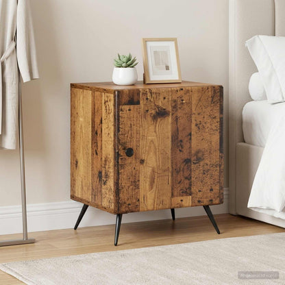 vidaXL Bedside Cabinet 2 pcs Old Wood 43 x 34.5 x 50 cm
