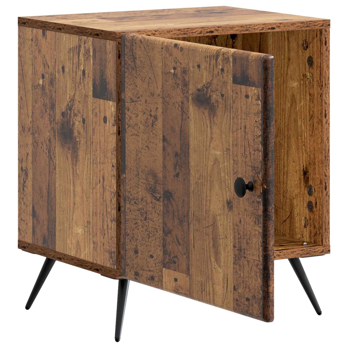 vidaXL Bedside Cabinet 2 pcs Old Wood 43 x 34.5 x 50 cm