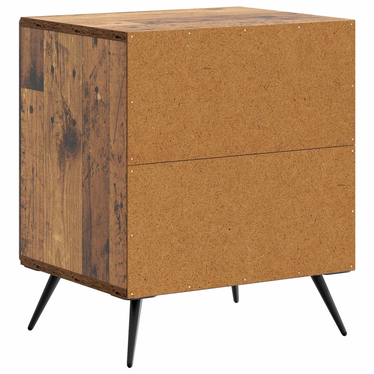 vidaXL Bedside Cabinet 2 pcs Old Wood 43 x 34.5 x 50 cm