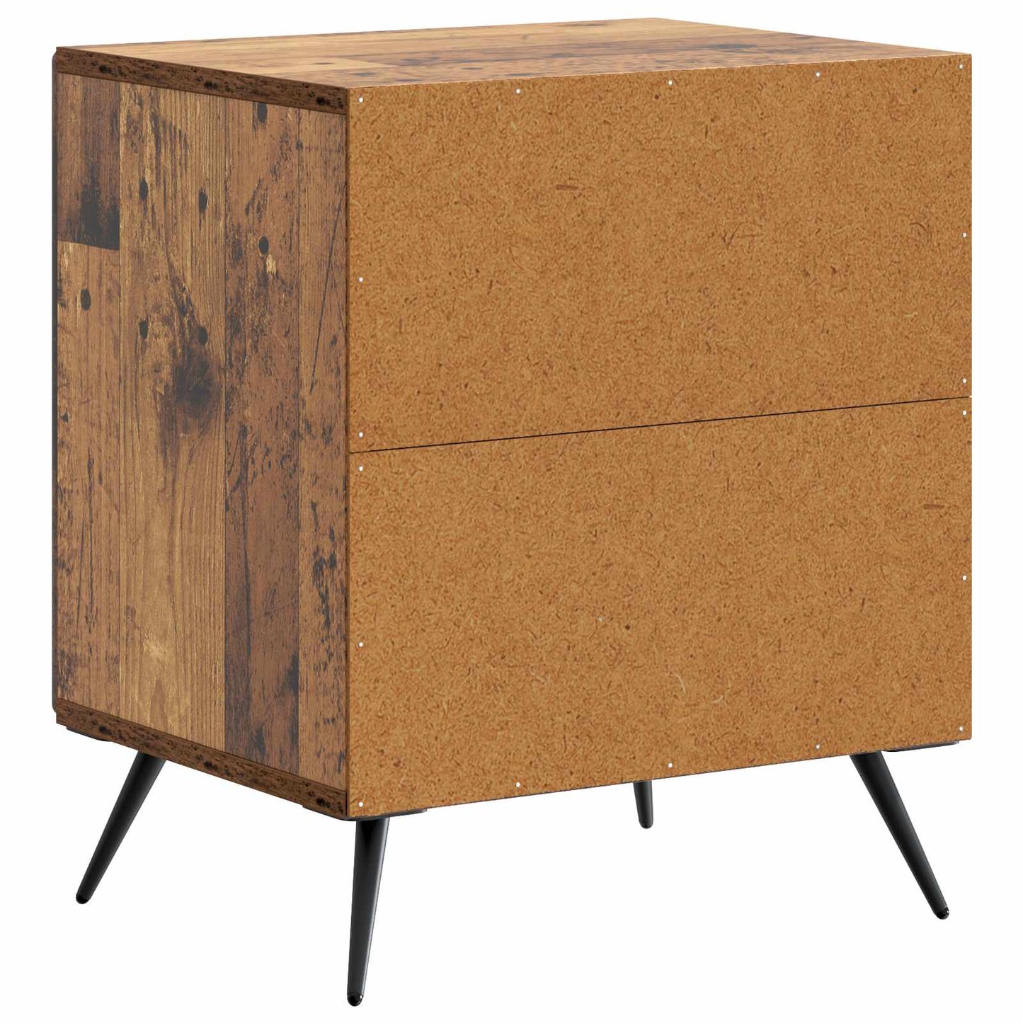 vidaXL Bedside Cabinet 2 pcs Old Wood 43 x 34.5 x 50 cm