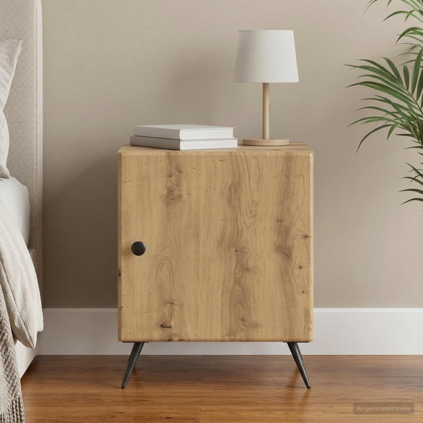 vidaXL Bedside Cabinet Artisan Oak 43 x 34.5 x 50 cm Engineered Wood