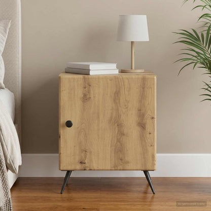 vidaXL Bedside Cabinet Artisan Oak 43 x 34.5 x 50 cm Engineered Wood