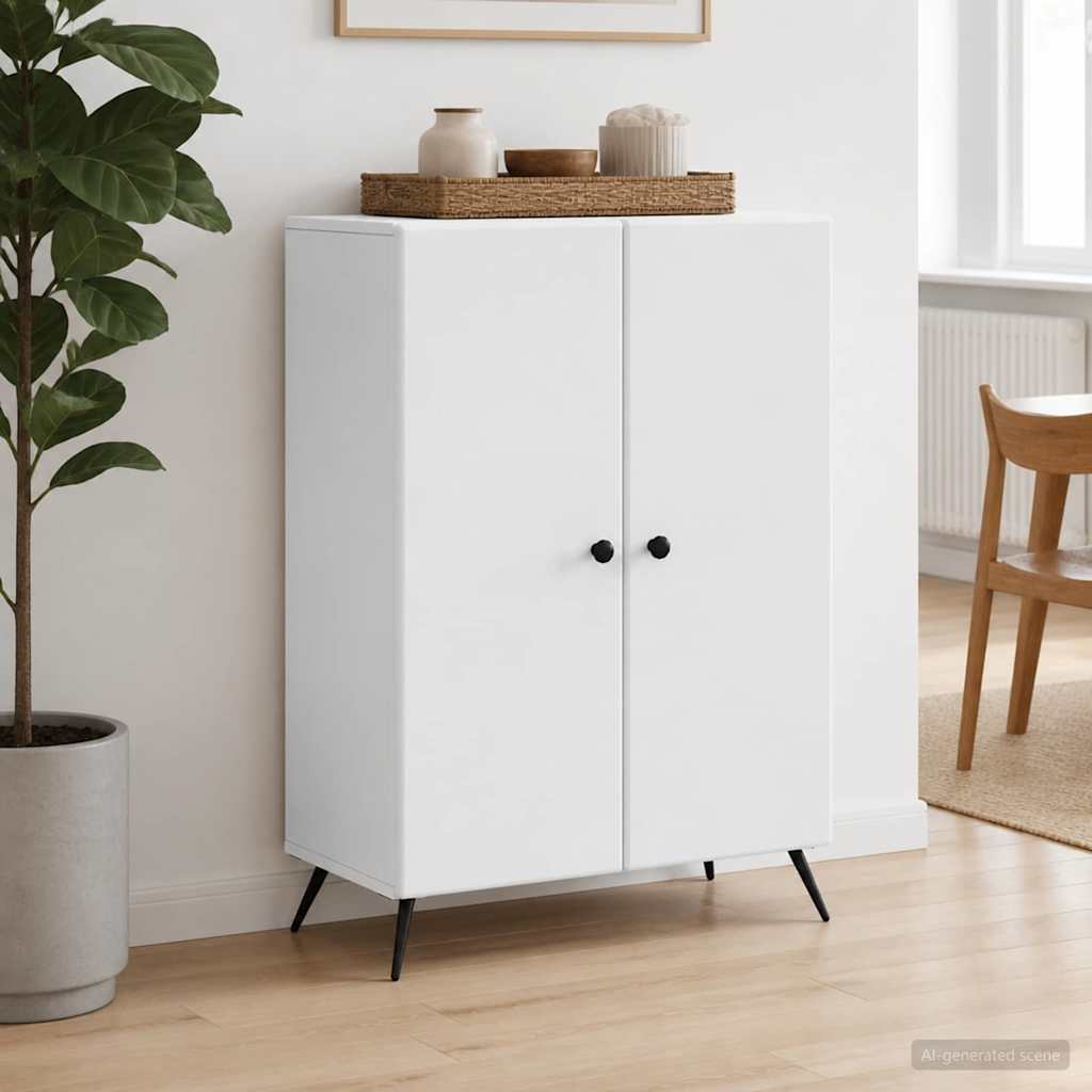 vidaXL Sideboard White 66 x 34.5 x 90 cm Engineered Wood